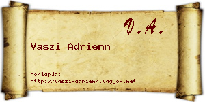 Vaszi Adrienn névjegykártya